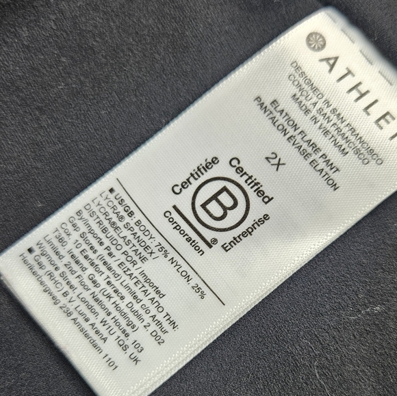 Athleta Elation Flare Pants Black Womwn's 2X - Picture 9 of 14